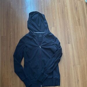 Tek Gear Black Hooded Sweater with Zipper